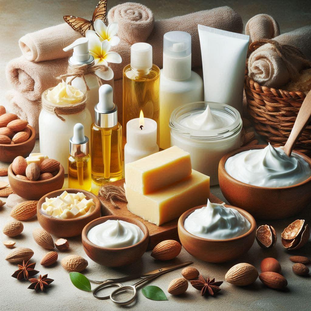 Anti-Aging Products, Moisturizers and Lotions using shea butter as ingredient (public domain)