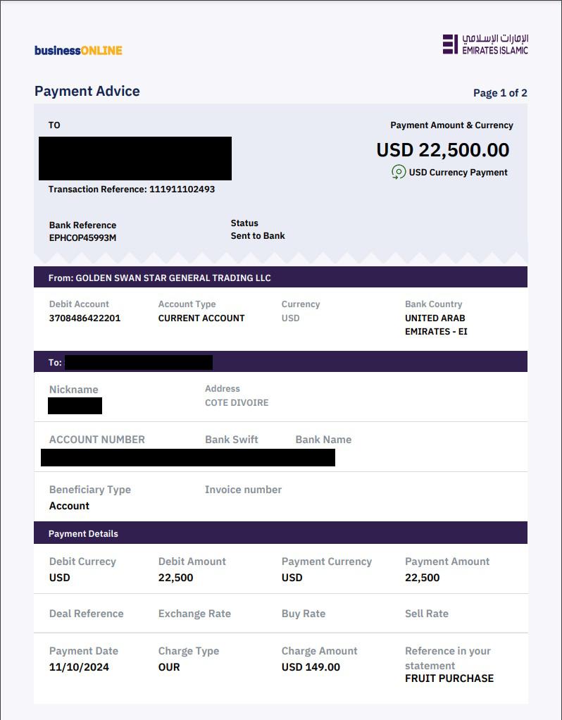 A fake payment receipt sent to seller as proof of payment (credit: Adalidda / Public Domain)