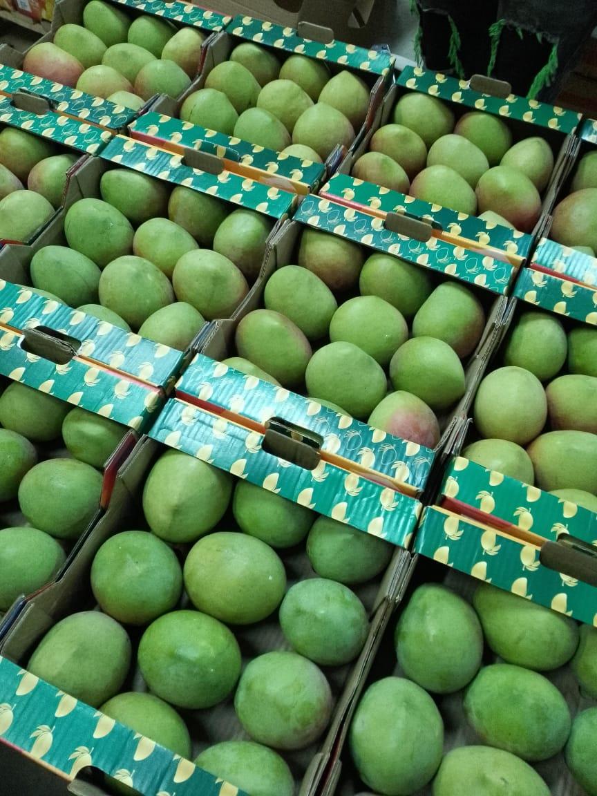 Fresh mangoes ready for shipping by air cargo (credit: Adalidda / Public Domain)