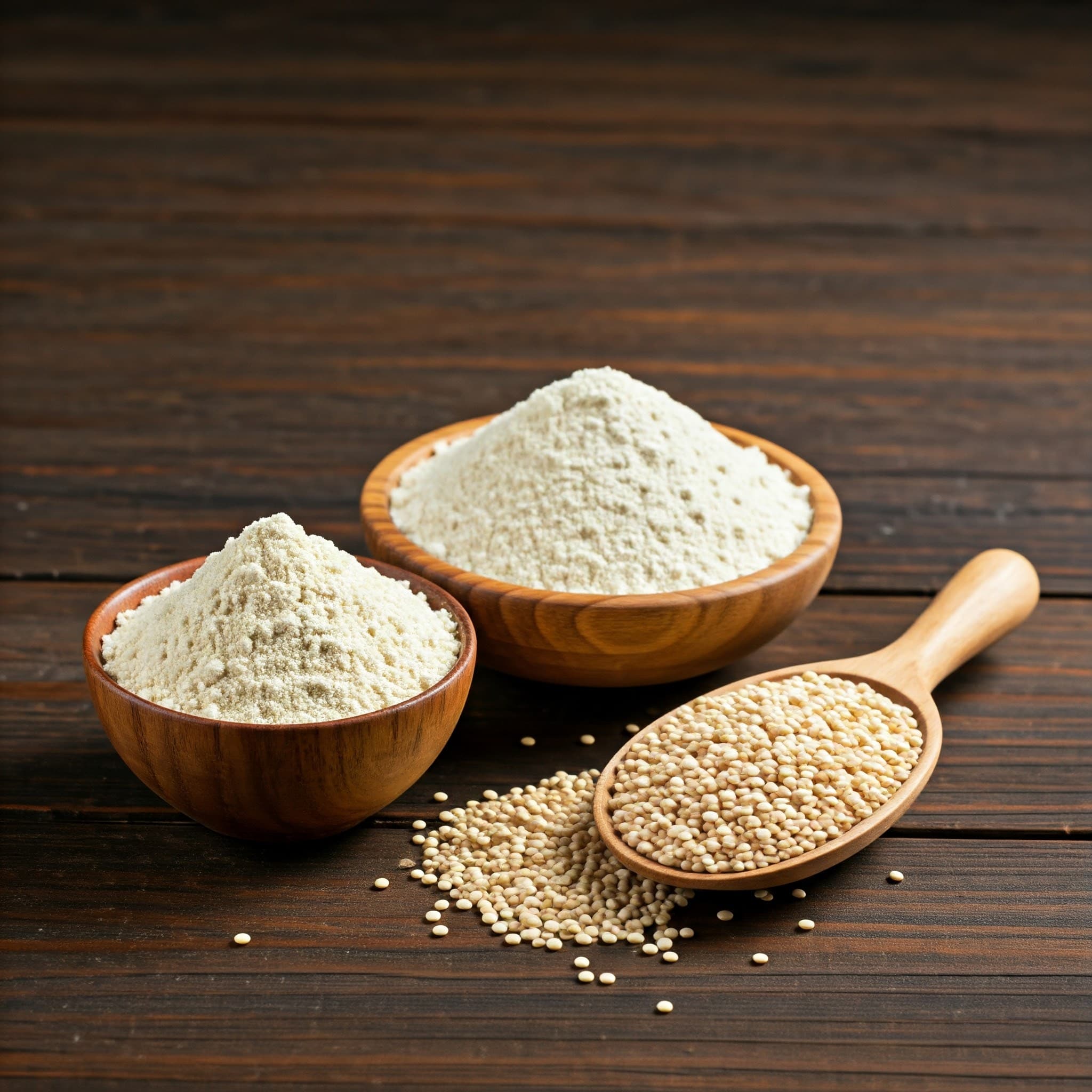 Harina de quinoa (Imagen generada por IA)