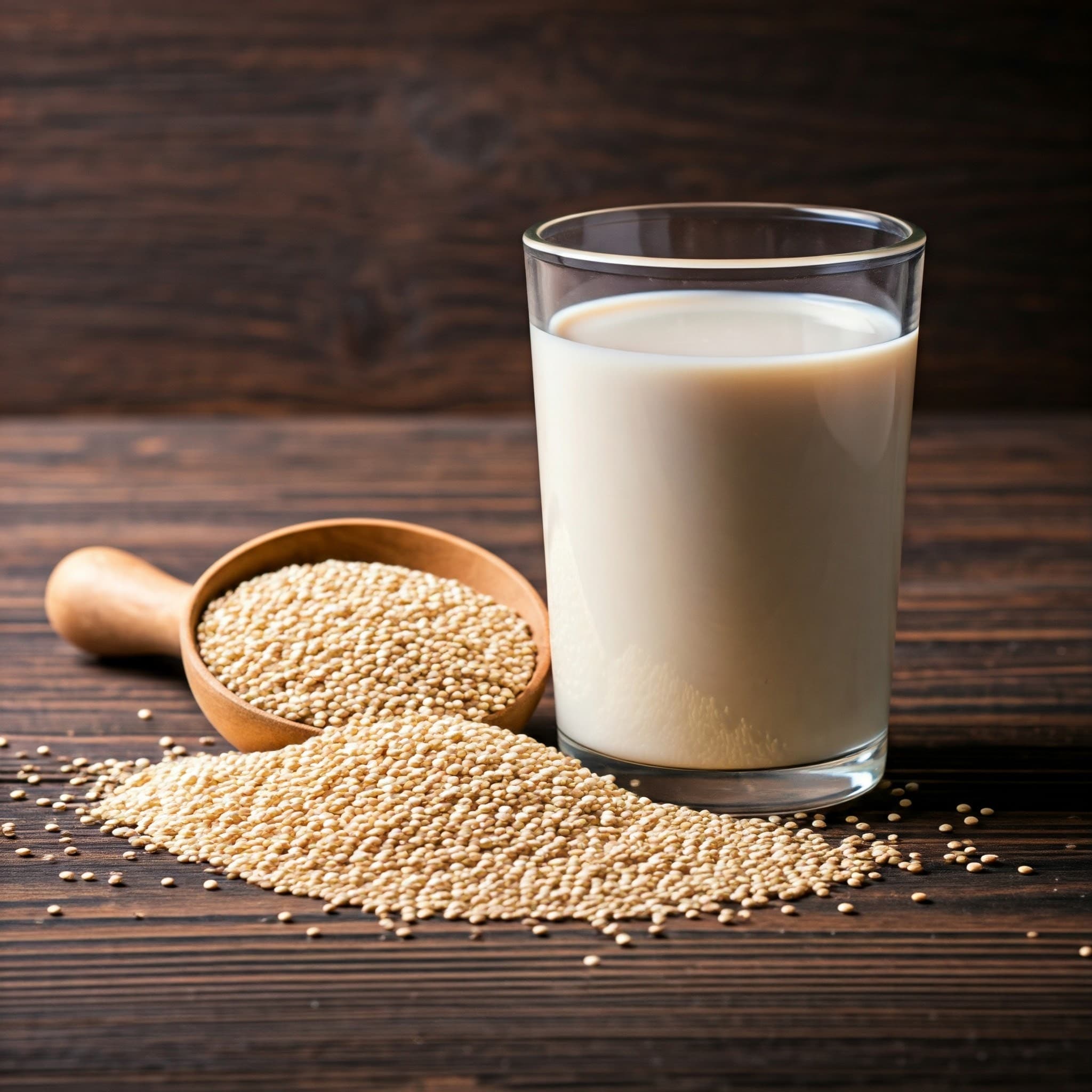 Leche de quinua (Imagen generada por IA)