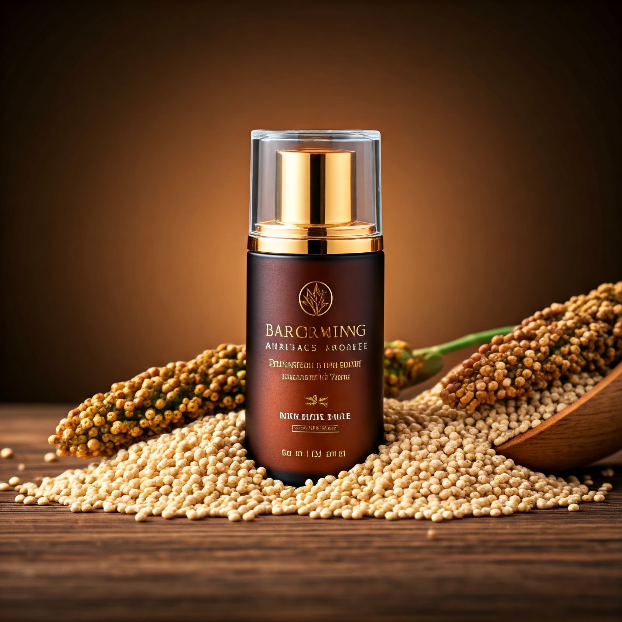 Anti-Aging-Produkt aus Sorghum (KI-generiertes Bild)