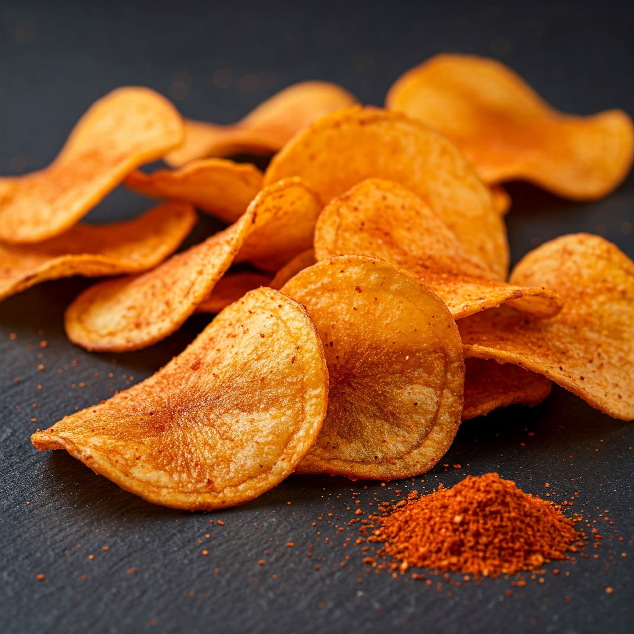 Chips utilisant de la poudre de piment comme ingrédient (Image générée par IA)