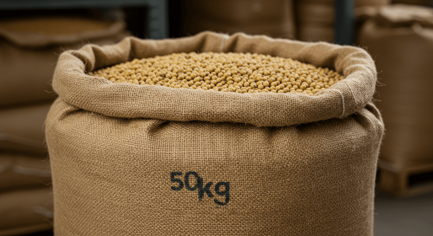 A bag of soybeans (AI-generated image)