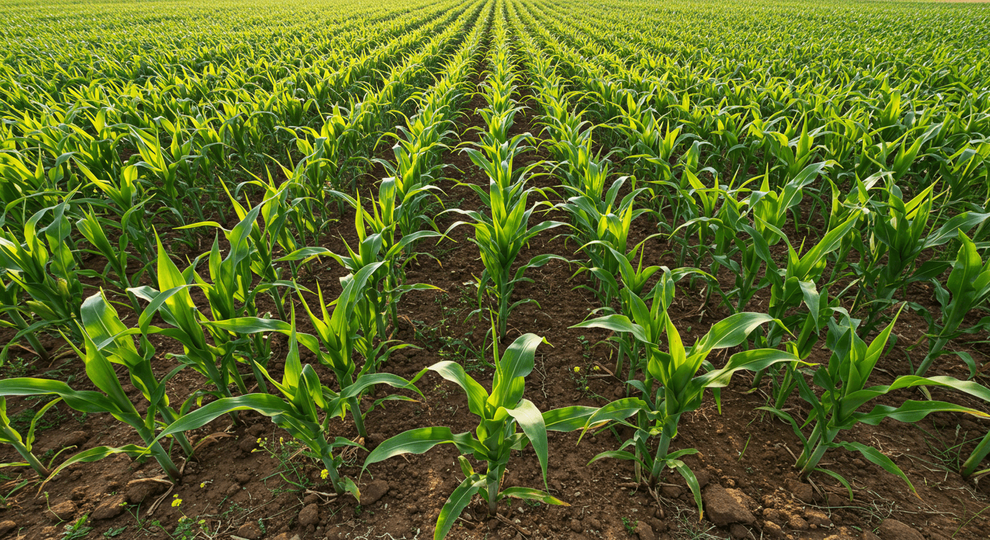 南非的一片玉米田（由人工智能生成的图像）。