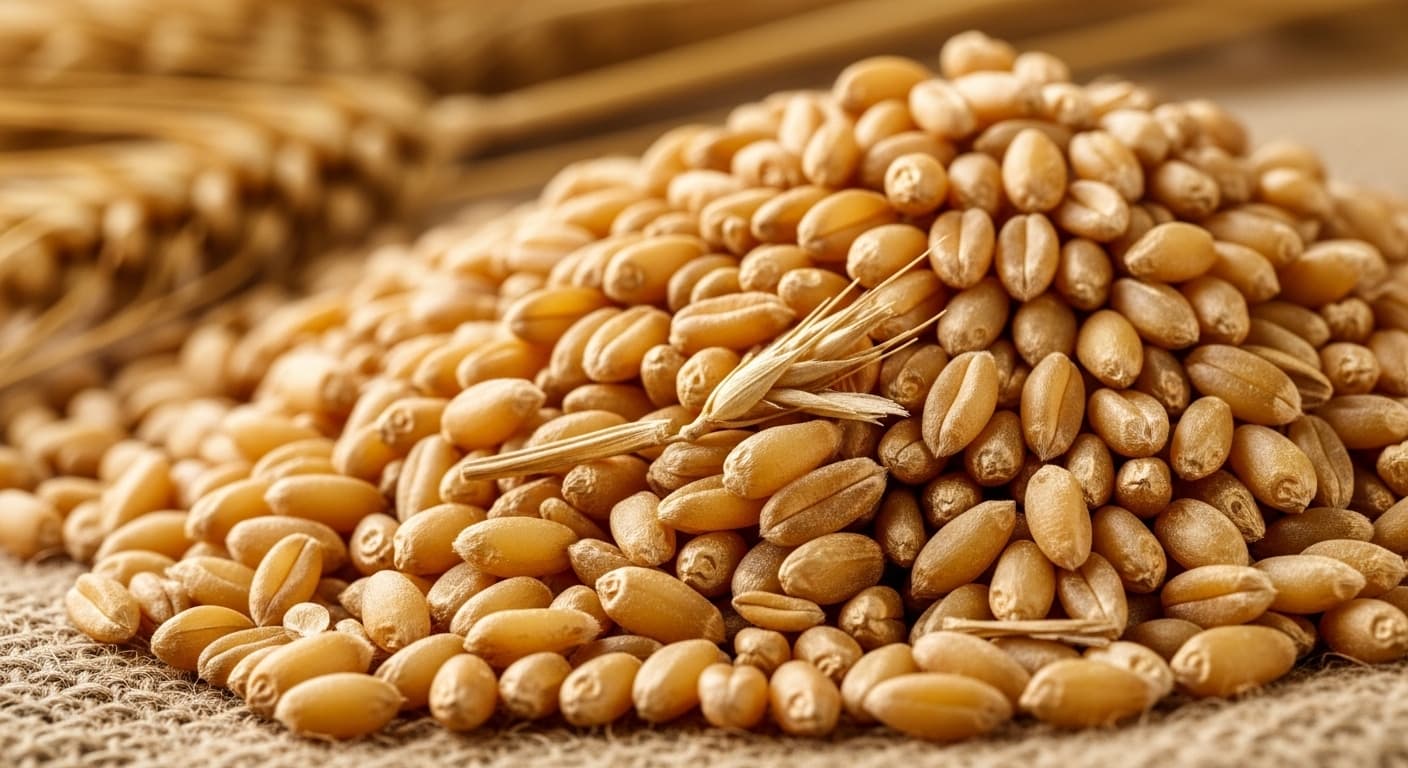Biji gandum (gambar yang dihasilkan oleh AI)