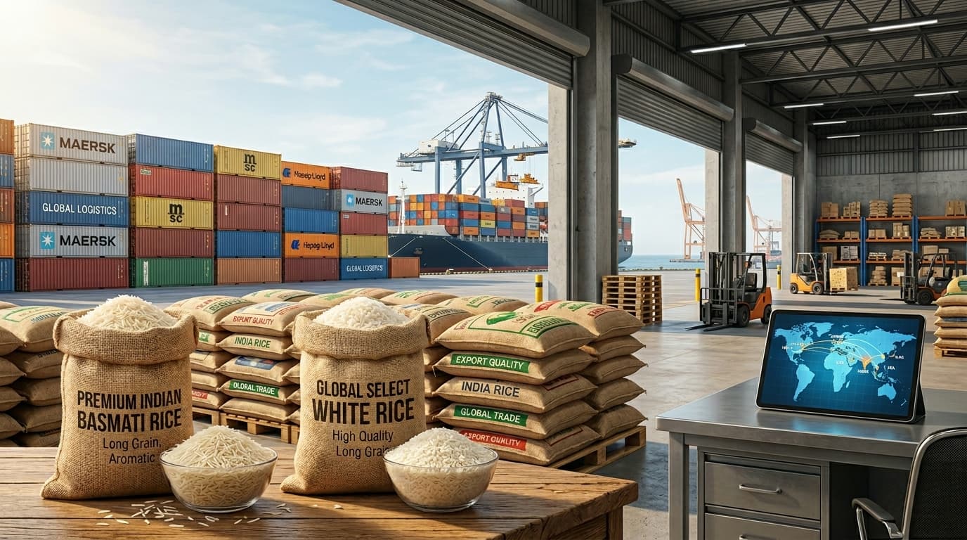 Arroz basmati y arroz blanco de India para exportación